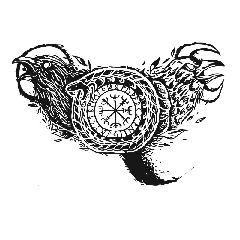 Raben Wikinger Schlange