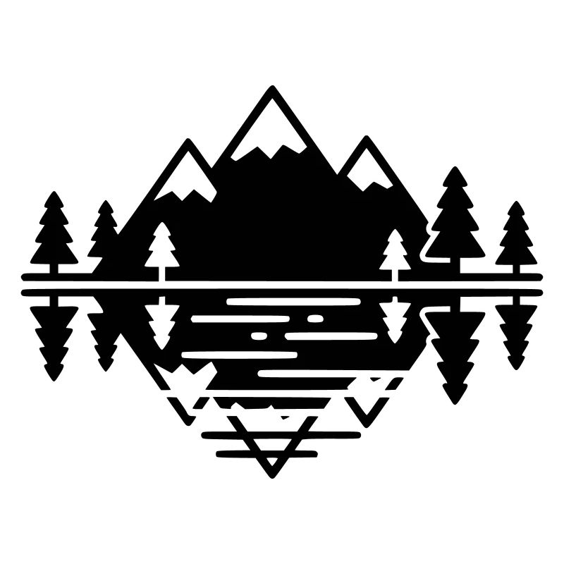 Berge Landschaft Geometrisch