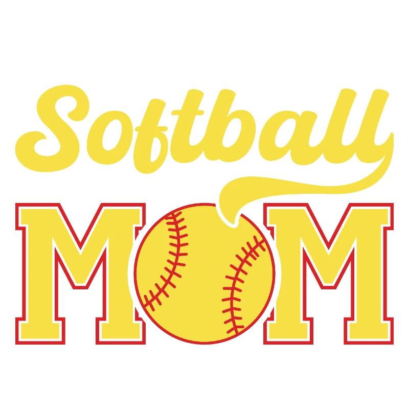 Softball Mama Retro Logo