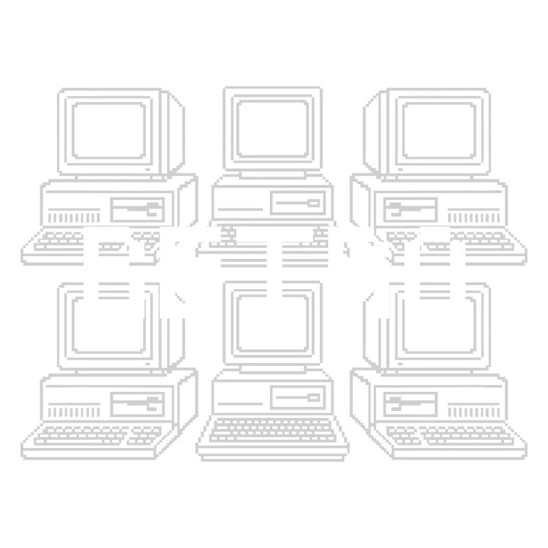 Retro Computer Grid Techno