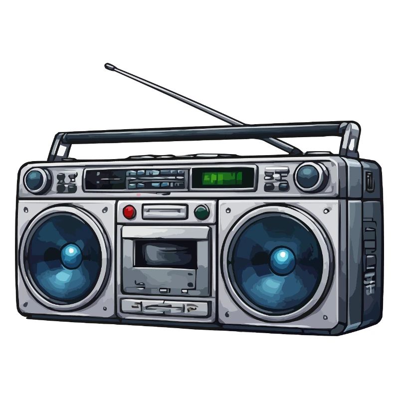 Retro Boombox Ghettoblaster