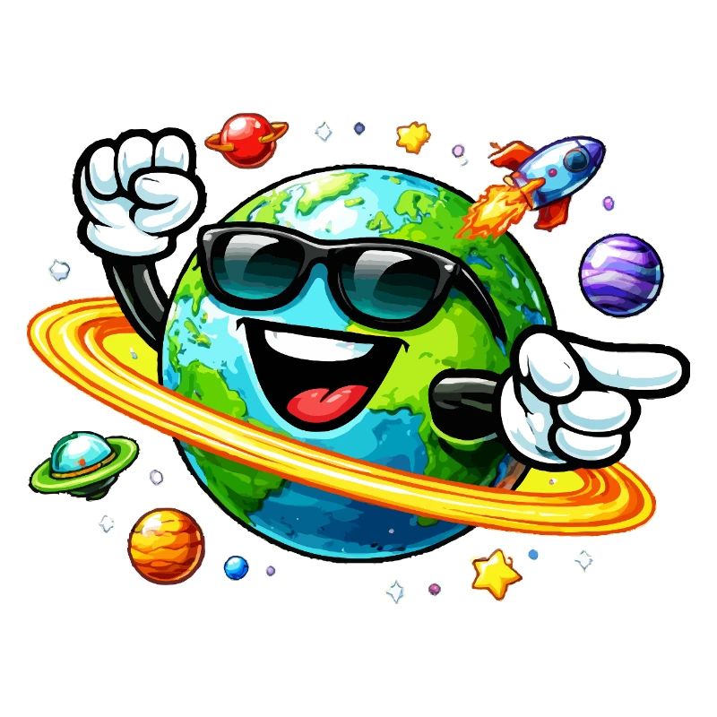 Weltraumreise der Erde Sonnenbrille