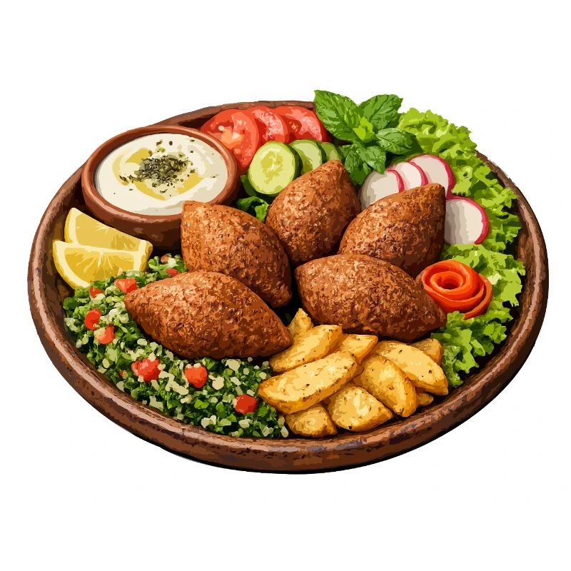 Kibbeh-Untertassen-Kunstdruck