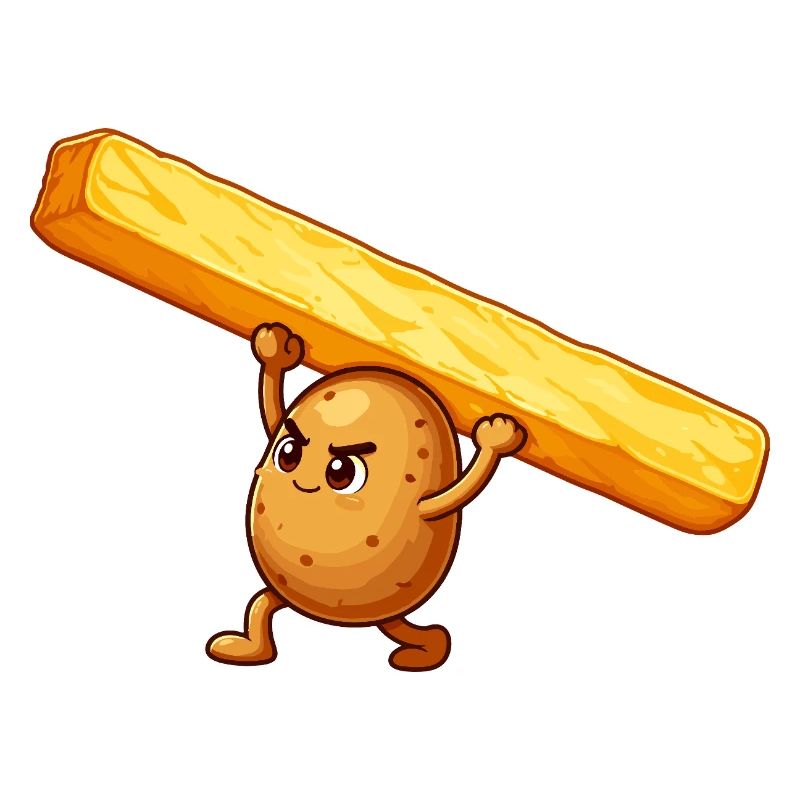 Kartoffelheld mit Pommes