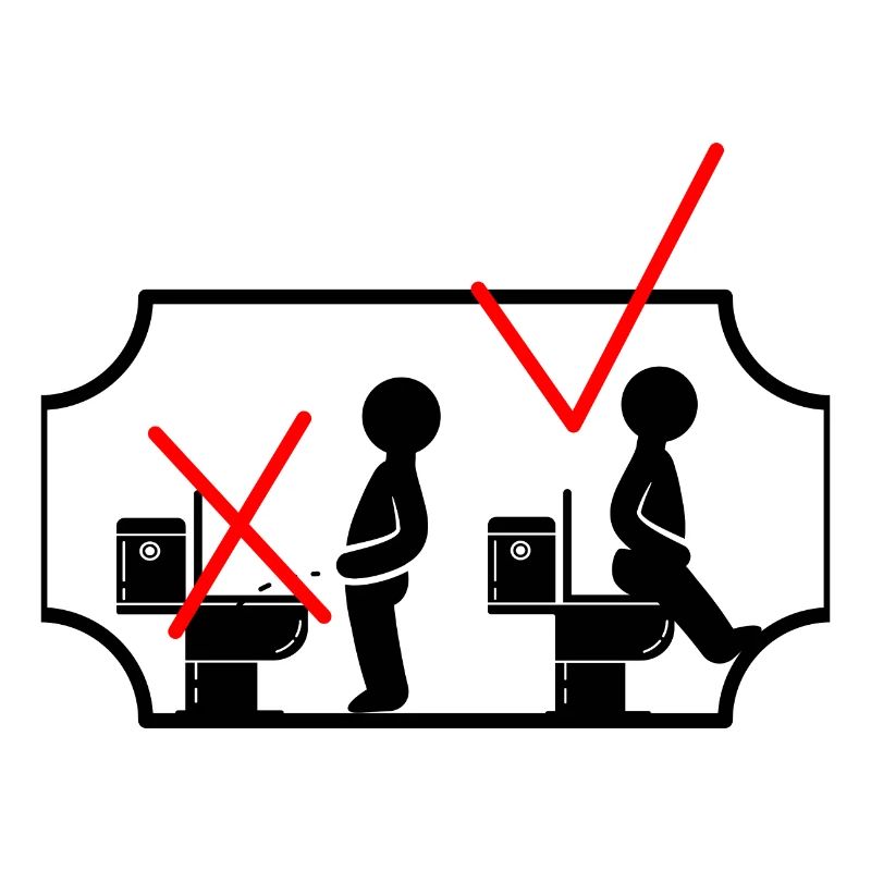 WC Aufkleber