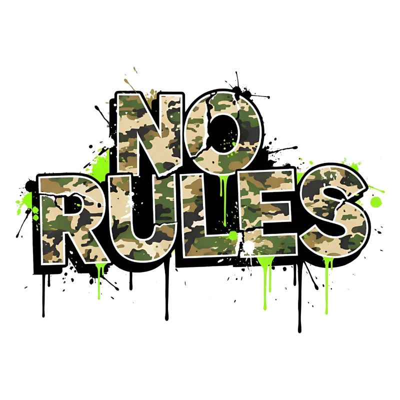 No Rules Camouflage Graffiti 
