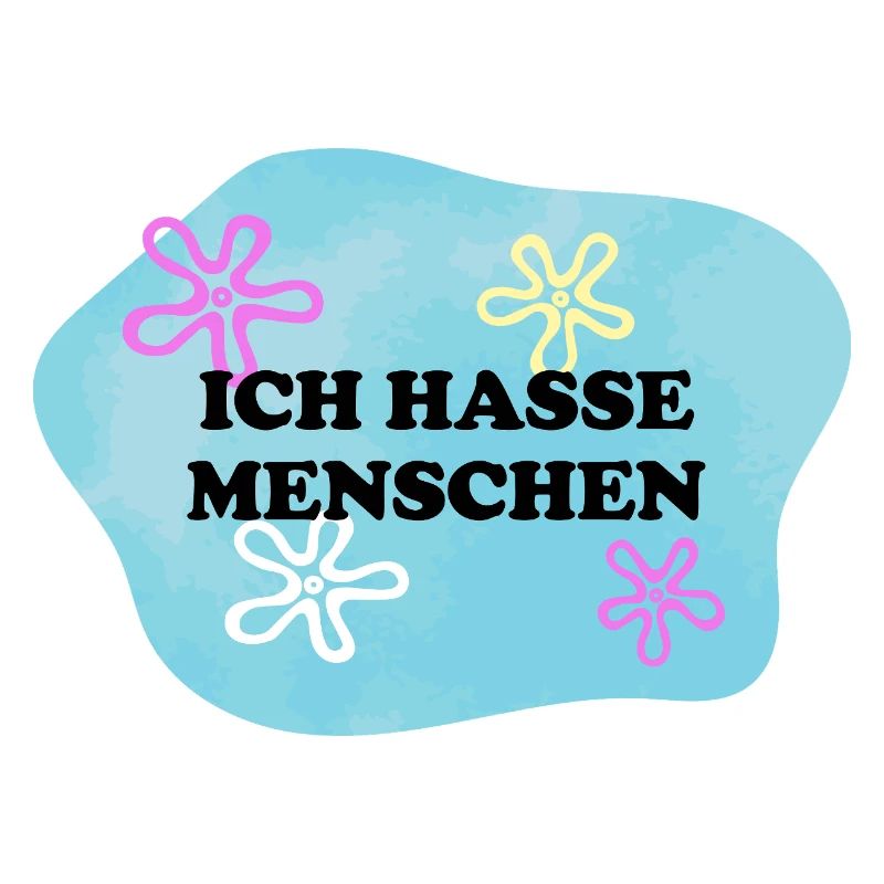 Ich hasse Menschen | Sarkastisches Retro Meme