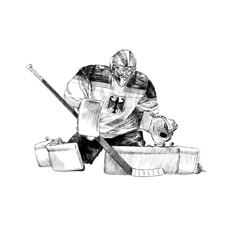 Eishockey Torwart