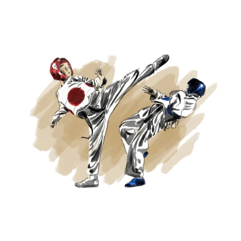 Kampfkunst Taekwondo mit Kampfpremieren