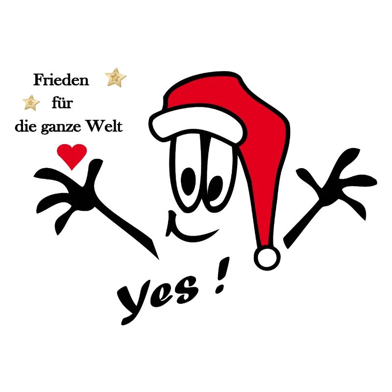 Weihnachtsmann mit Herz