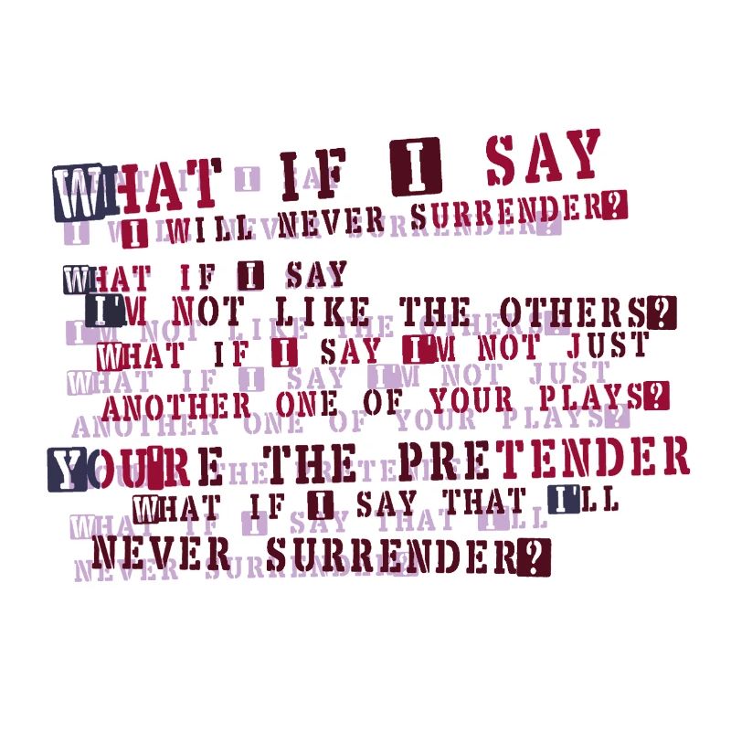 Typographie de la résolution implacable