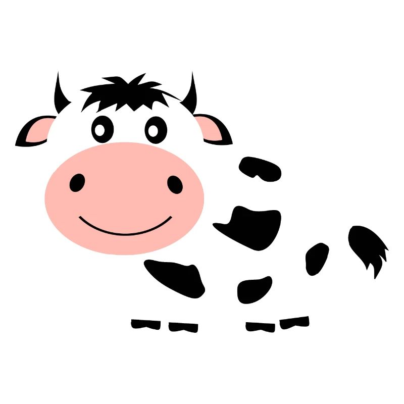 Cow black and white comic