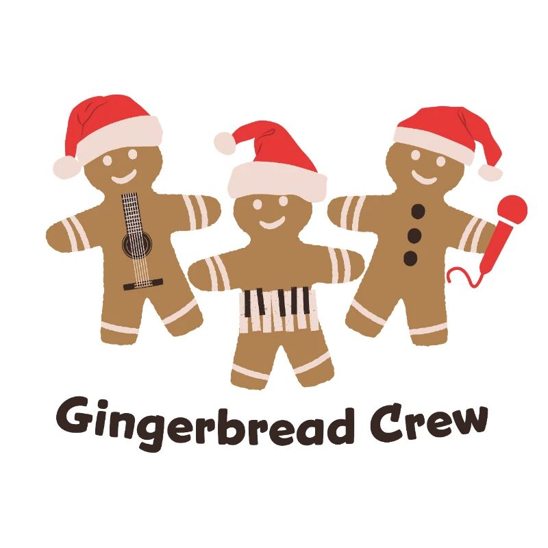 Gingerbread Crew Musician Music