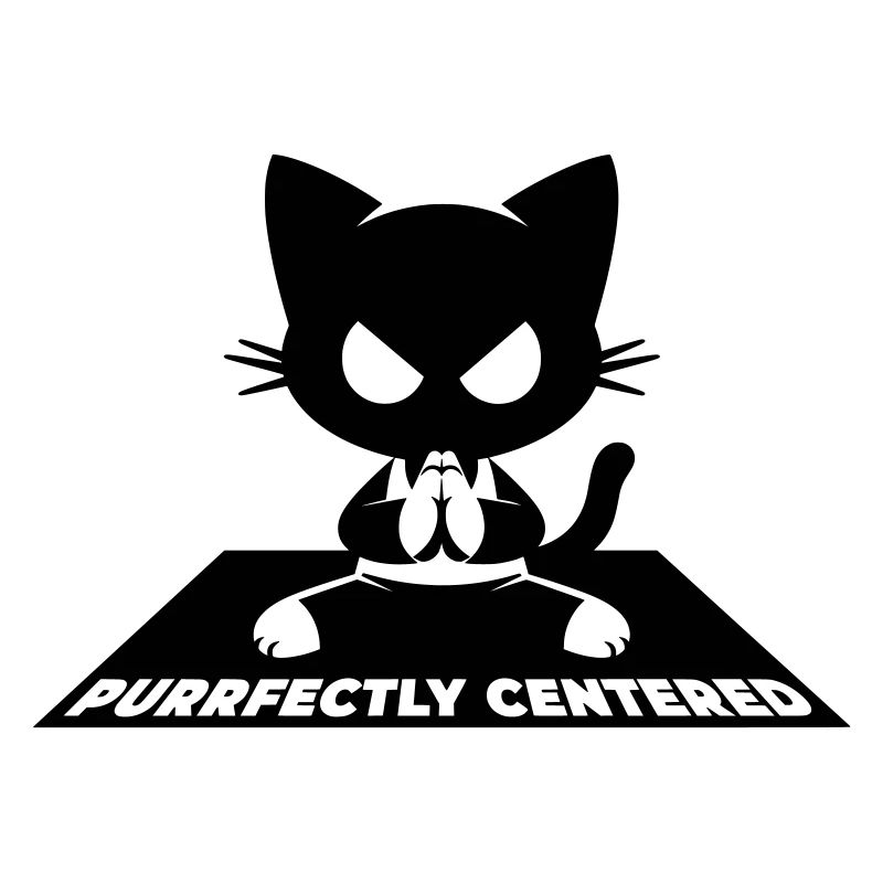 Purrfectly Centered Katze Yoga