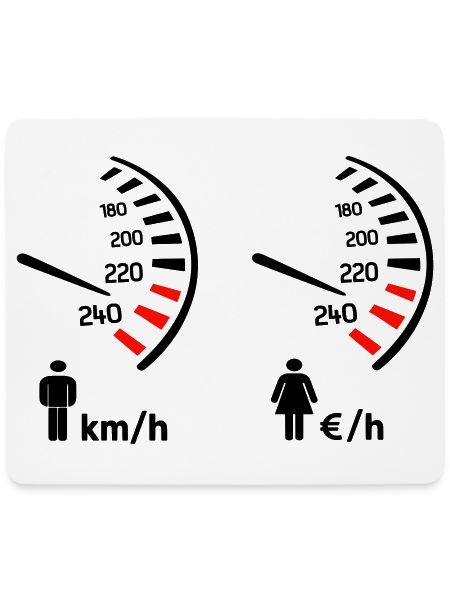 Tachometer km/h und Kostenmesser