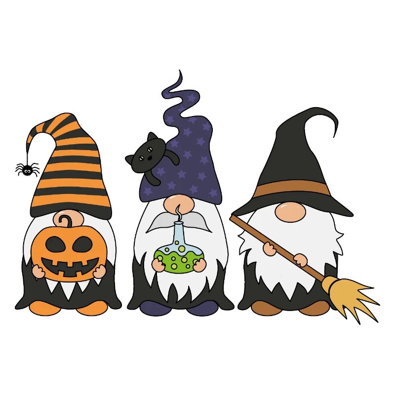 Hexen Gnom Trio Halloween