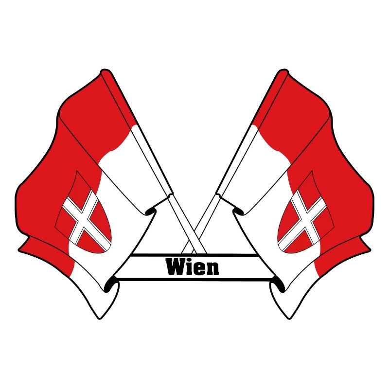 Wien Flags with Text