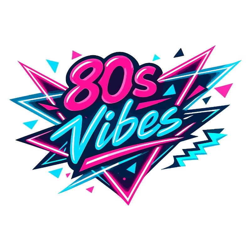 80s Vibes Neon Retro