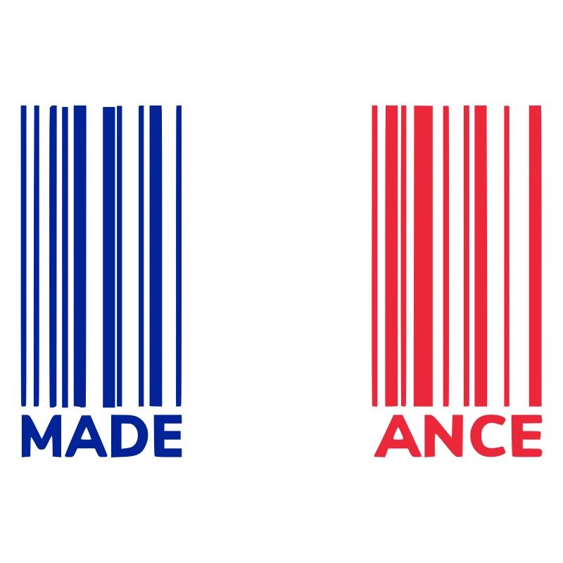 Barcode hergestellt in Frankreich