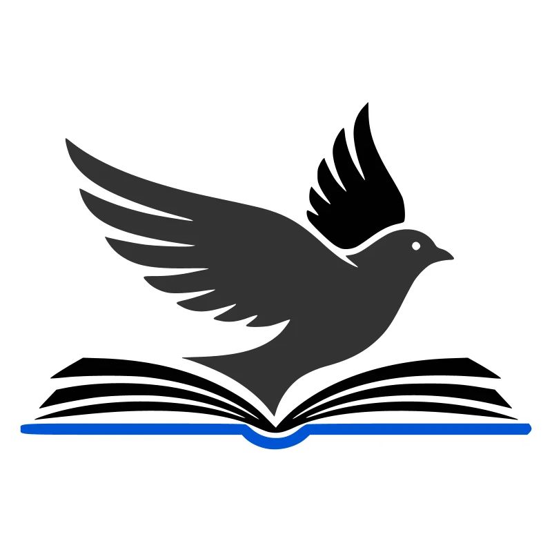 Vogel fliegt aus Buch