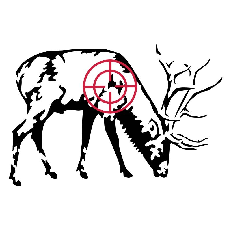 Grazing Stag