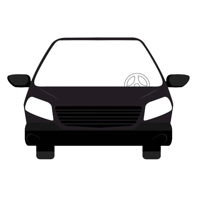 Einfache schwarze Fahrzeuggrafik