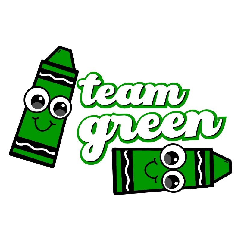 Smiling Crayon Green Team