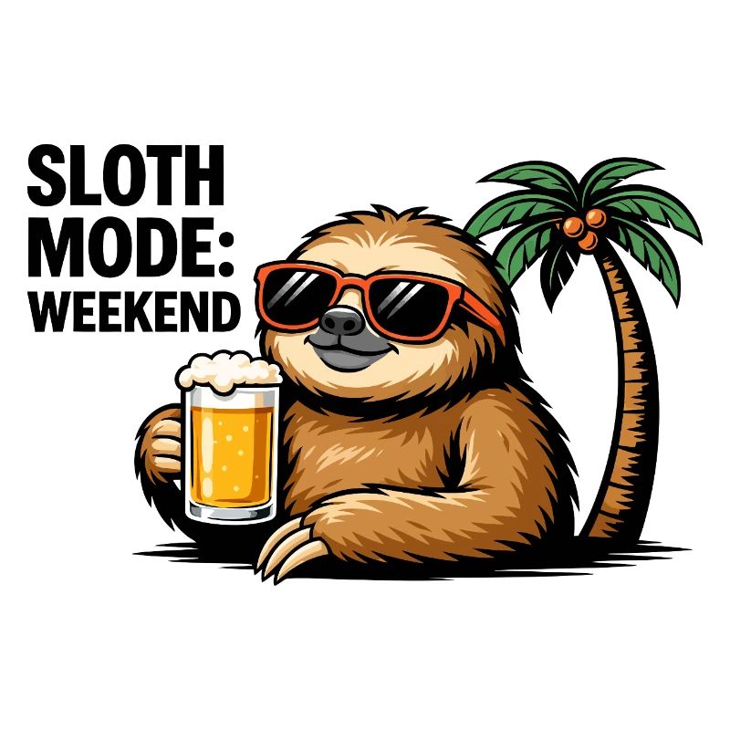 Sunny Sloth Bier Holiday