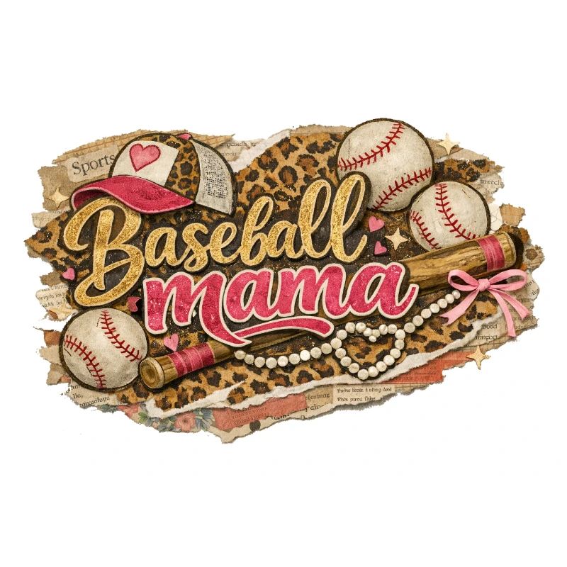 Baseball Mama Leopard – Grunge-Western-Stil