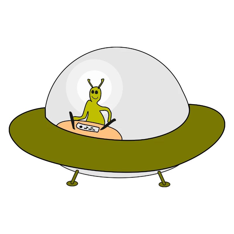 Alien Ufo Freundschaftsmotiv