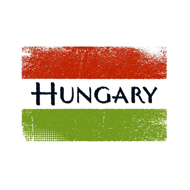 HUNGARY Schriftzug dreckig