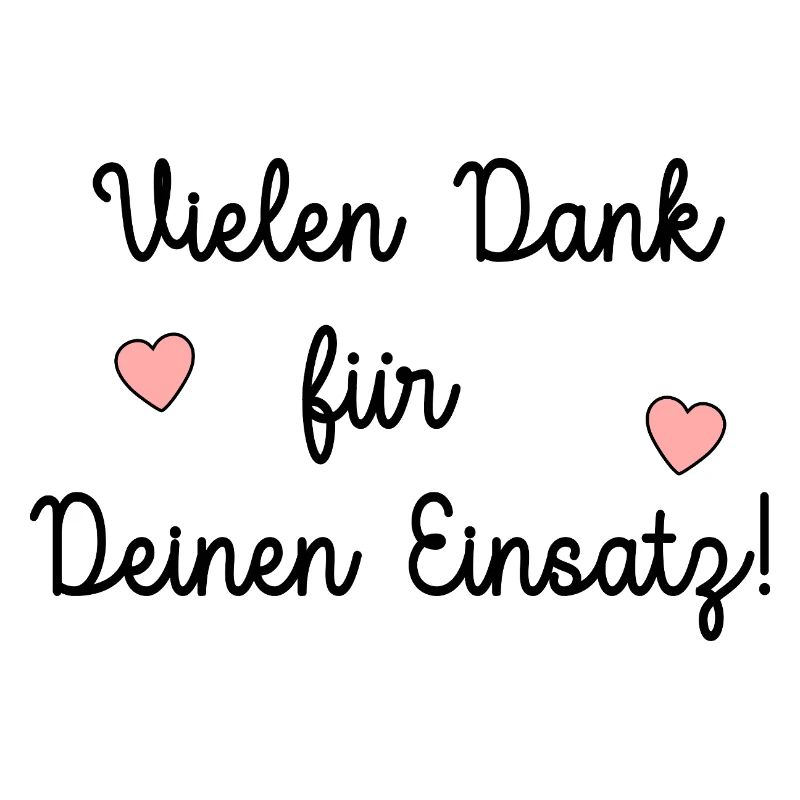 Vielen Dank Einsatz Unterstützung