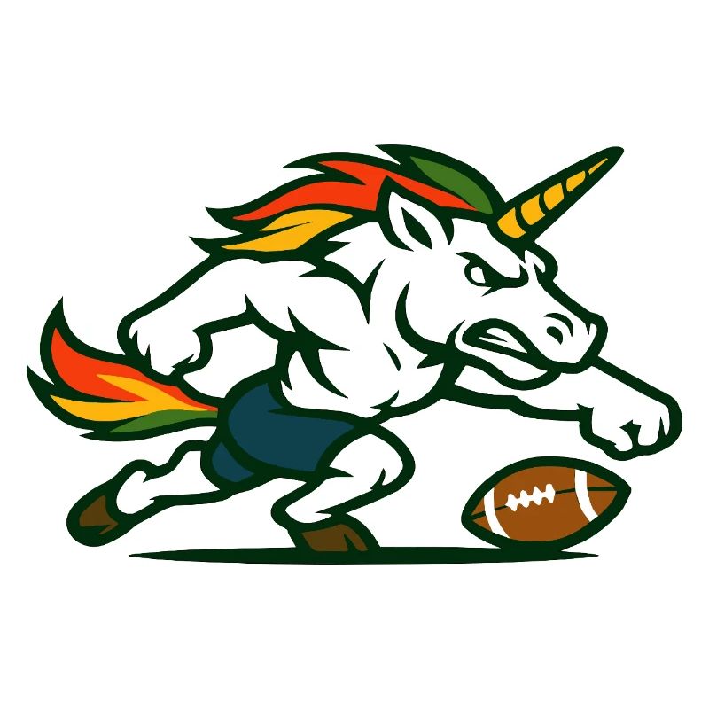 Flammen-Einhorn-Blitz