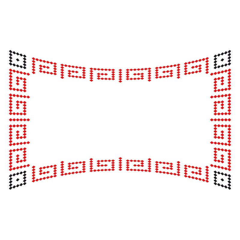 Frame pattern red
