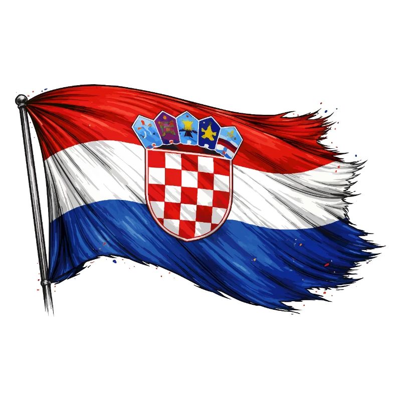 Kroatien Flagge