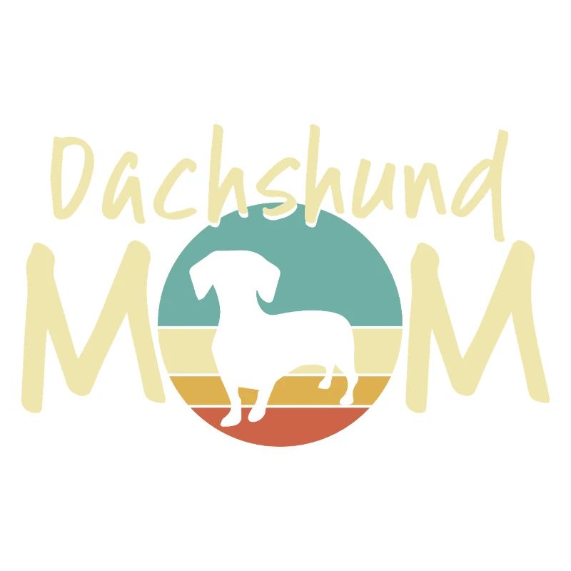 Dackel Mond Mutter Design