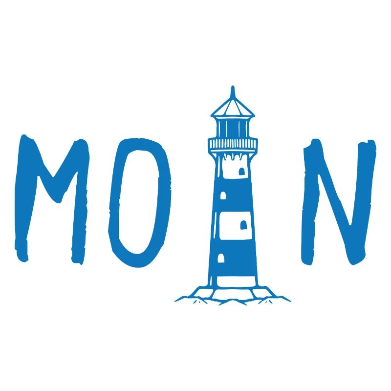 Moin mit Leuchtturm