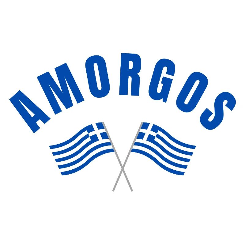 Amorgos griechische Flaggen