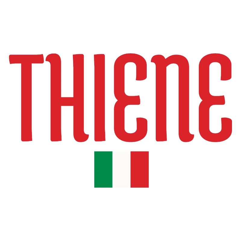 THIENE-Italie Conception de drapeaux et de typographie