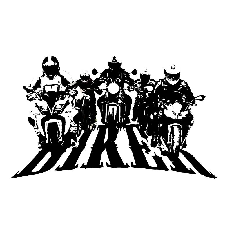 Biker Gruppe Schwarz/Weiss