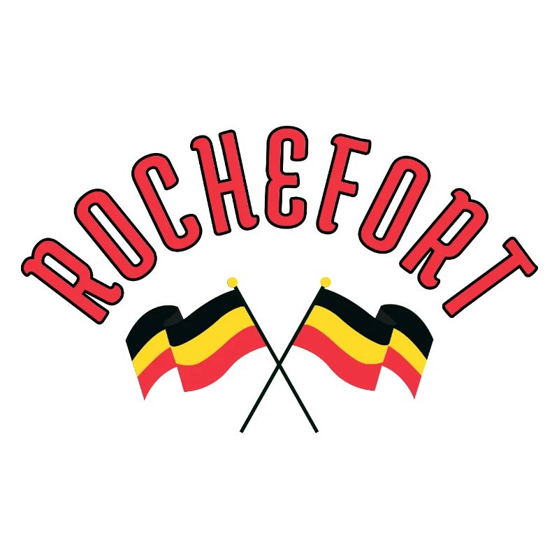 Rochefort Belgien-Flaggen