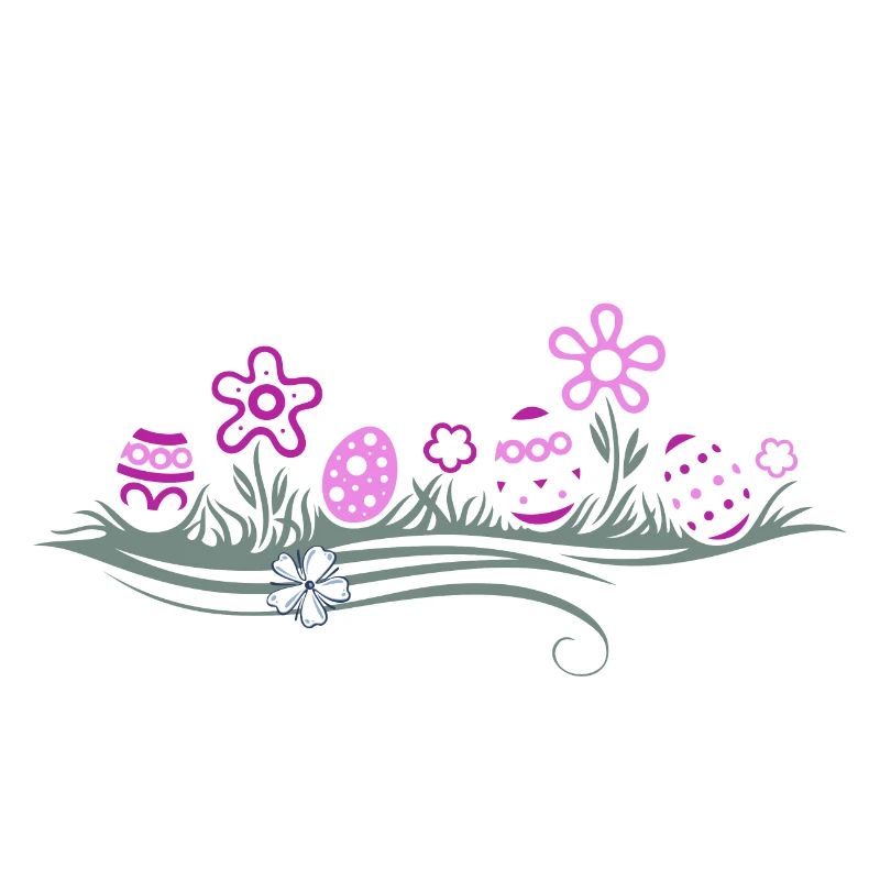 Ostern Ostereier im Gras