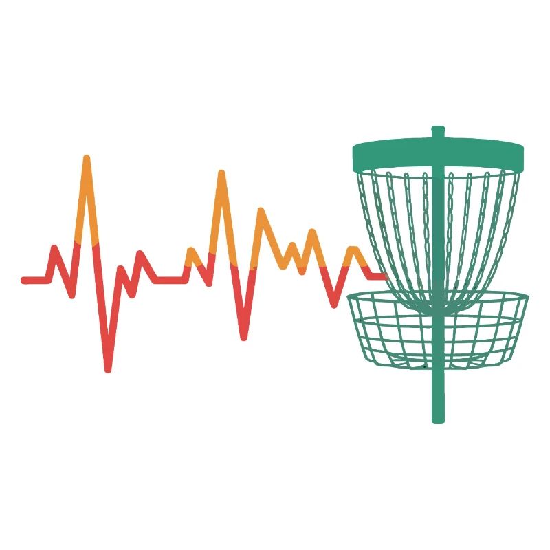 Herzschlag DiscGolf Motiv