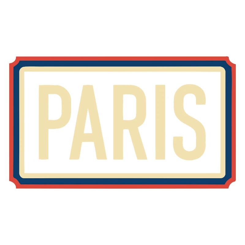 Pariser Retro-Abzeichen-Emblem