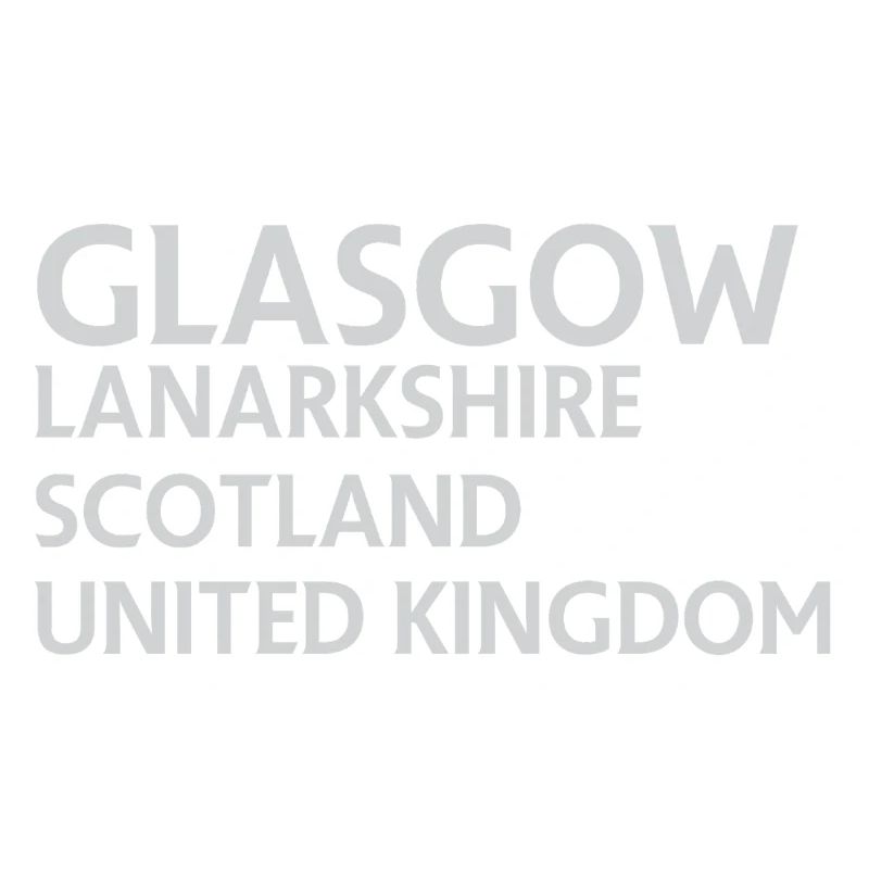 Glasgow – Scotland Textdesign