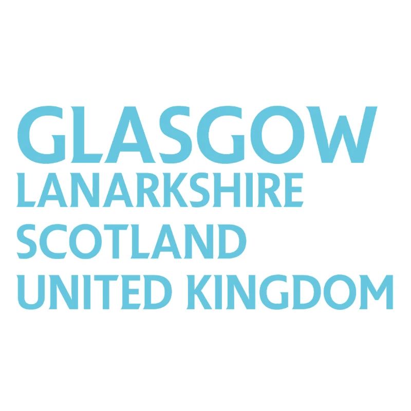 Glasgow – Scotland Textdesign