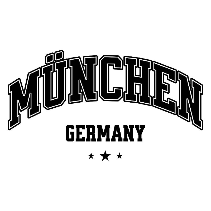 München Germany College Schriftzug