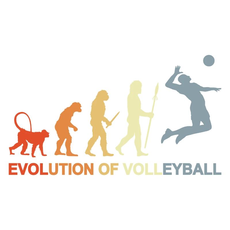 Evolution eines Volleyballspielers