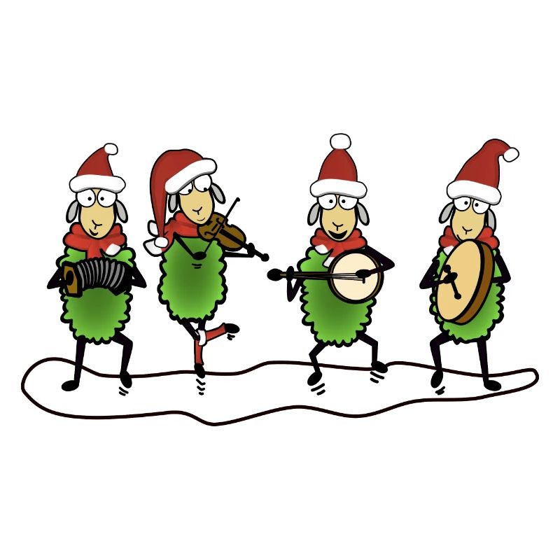 Weihnachten Folk Schafe