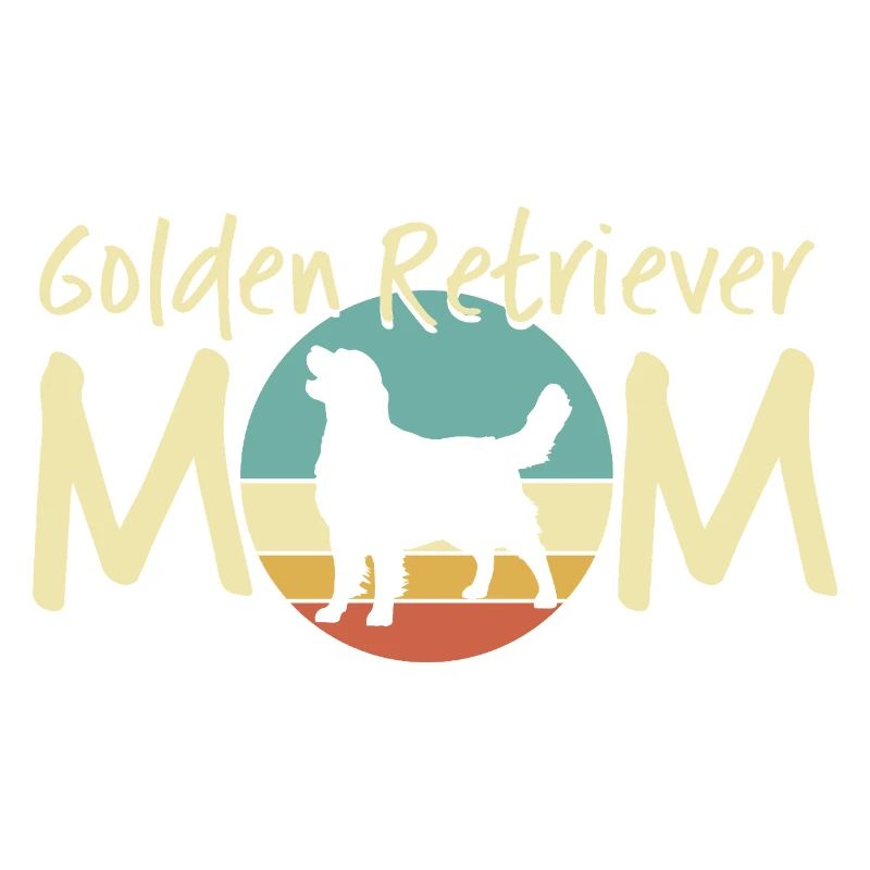 Golden Retriever Mutter Illustration